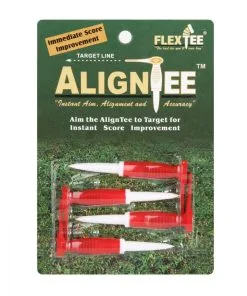 FlexTee AlignTee Flexible Golf Tees - Pack Of 4