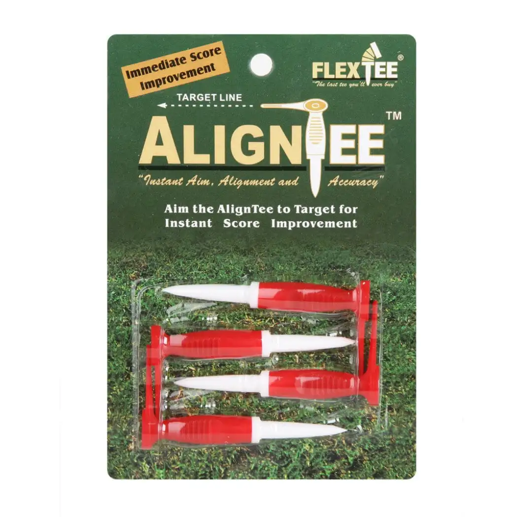 FlexTee AlignTee Flexible Golf Tees - Pack Of 4 1 FlexTee AlignTee Flexible Golf Tees - Pack Of 4