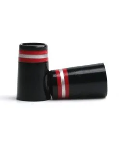 7/8" Three Ring Iron Ferrules Black (10-Pack)