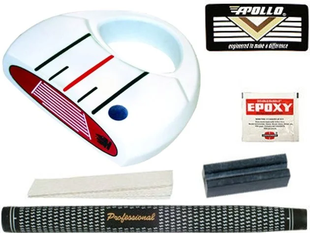 Heater III White Mallet Putter Component Kit 1 Heater III White Mallet Putter Component Kit
