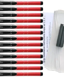 Winn Grips Winn Dri-Tac Men's Black/Red Grip Kit