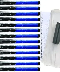 Winn Grips Winn Dri-Tac Midsize (+1/16") Black/Blue Grip Kit