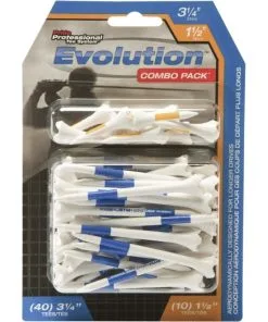 Pride Golf Tees Pride 1-1/2" & 3-1/4" Evolution PTS Golf Tee Combo - 50 Pack
