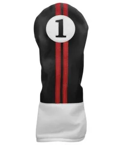 Sahara Golf Bags Sahara Retro Golf Headcovers Black/Red/White