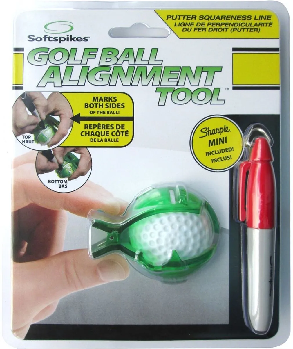 Softspikes Golf Ball Alignment Tool 2 Softspikes Golf Ball Alignment Tool - Image 2
