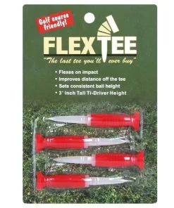 FlexTee 3" Flexible Golf Tees - Pack Of 4