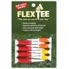 FlexTee Flexible Golf Tees Florescent Red/Orange/Yellow - Pack Of 8