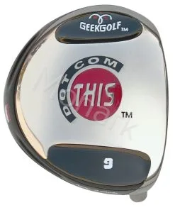 Custom-Built Geek Golf Dot-Com-This Titanium Driver - Black
