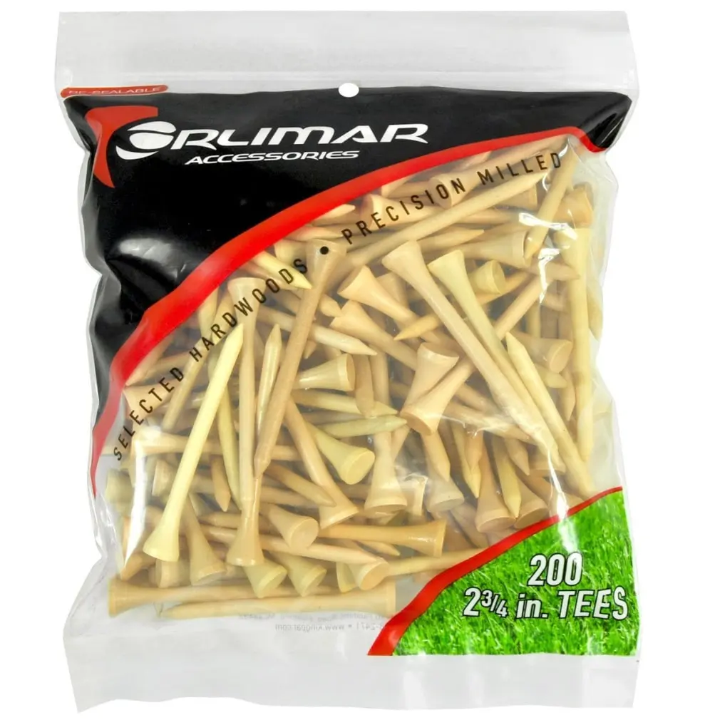 Orlimar 2-1/8 Inch Golf Tees 100-Pack - Natural 1 Orlimar 2-1/8 Inch Golf Tees 100-Pack - Natural