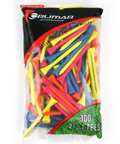 Orlimar 2-3/4 Inch Florescent Golf Tees 100-Pack - Multi-Color