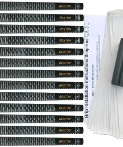 Rexton Golf Rexton Black/White Velvet 13-pc Grip Kit