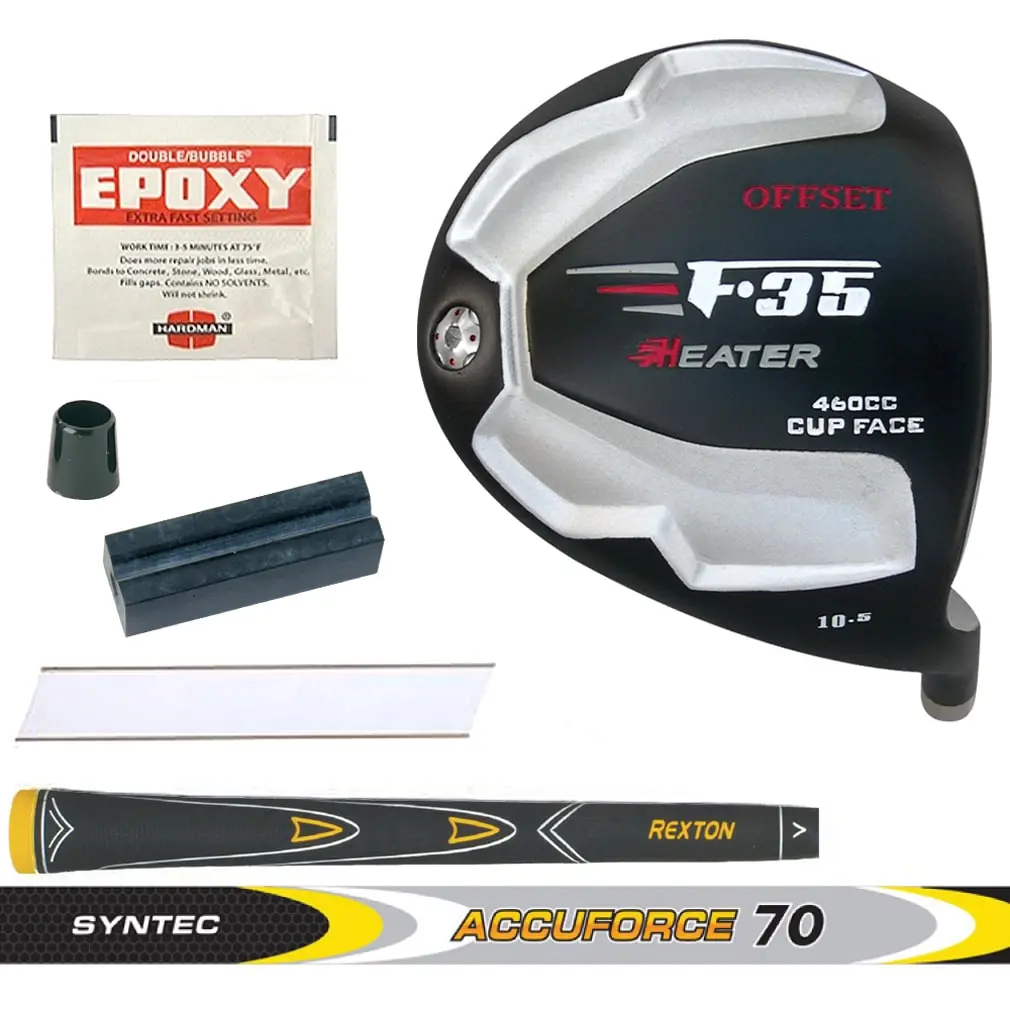 Heater F-35 Black Offset Titanium Driver Component Kit 1 Heater F-35 Black Offset Titanium Driver Component Kit