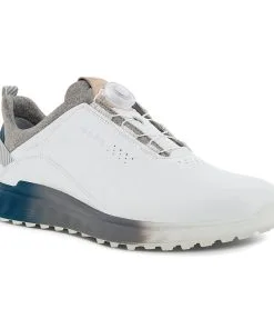 Ecco Golf S-Three BOA Goretex Golf Shoes -Custom Clubs shop eccosthreeboawhite60061main 1280x