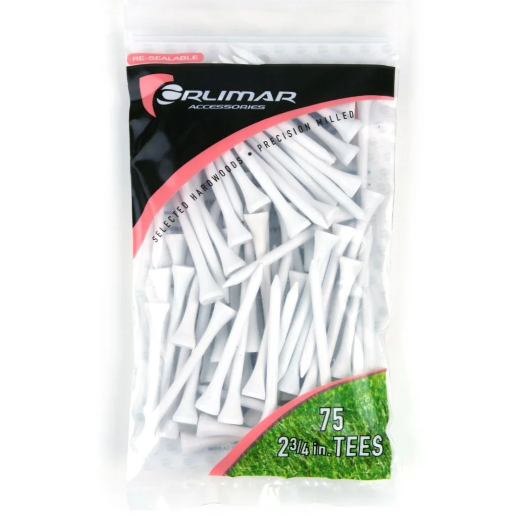 Orlimar 2-3/4 Inch White Golf Tees 2 Orlimar 2-3/4 Inch White Golf Tees - Image 2